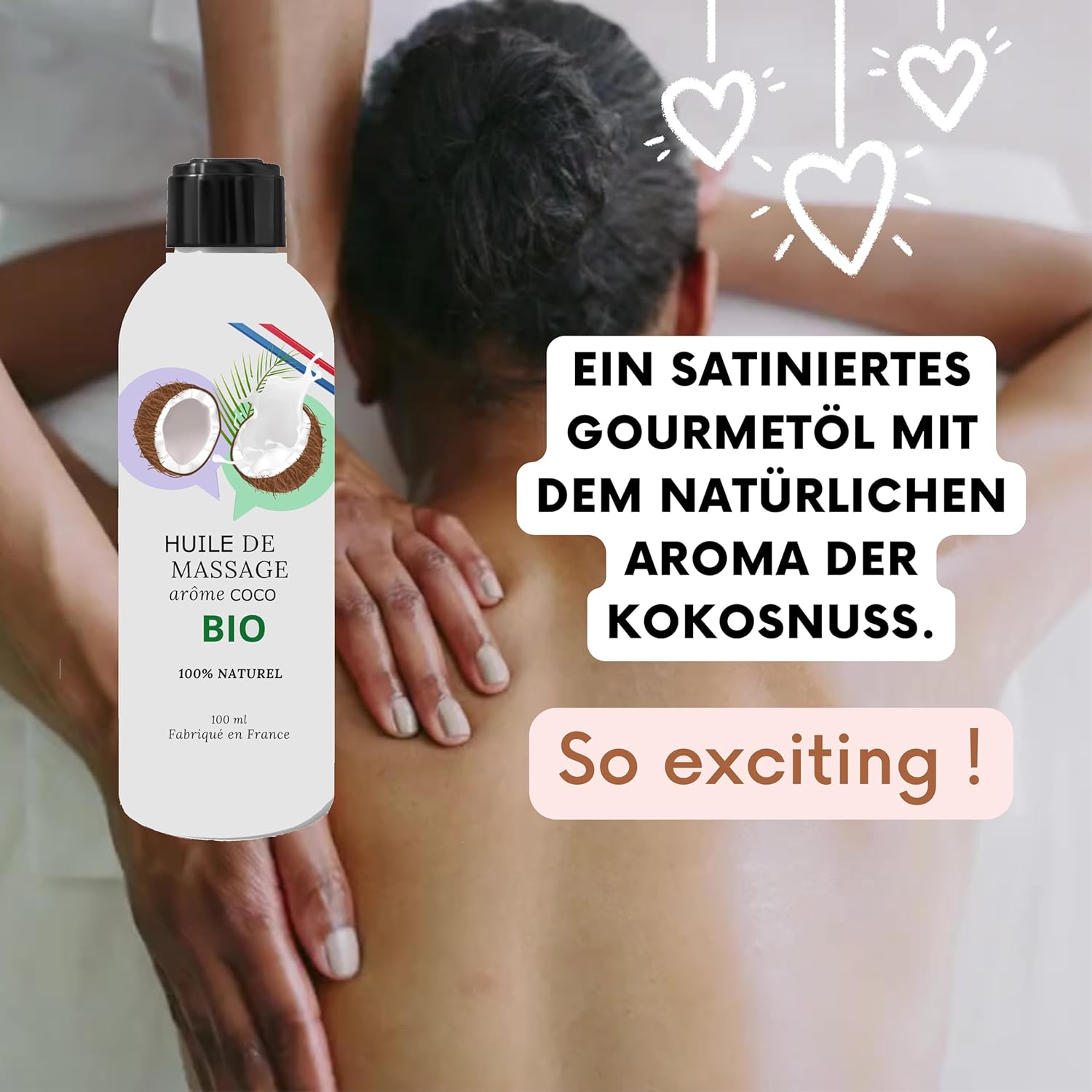 Penisvergrößerung & Pflege – Massage Oil for Sex - Oil Sex Oil Edible Coconut Coconut Lubricant for the Intimate Area. Couple Adults Fun Relaxing Aphrodisiac Toy Oral Valentine's Day Organic 100% Natural – Bild 6