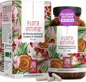 Penisvergrößerung & Pflege – Culture Complex for Women Intimate Flora * with 100 Billion CbE/g - with Lactic Acid Bacteria, Cranberry & B - 7 Lactobacillus Strains Floraintima by NATURTREU®