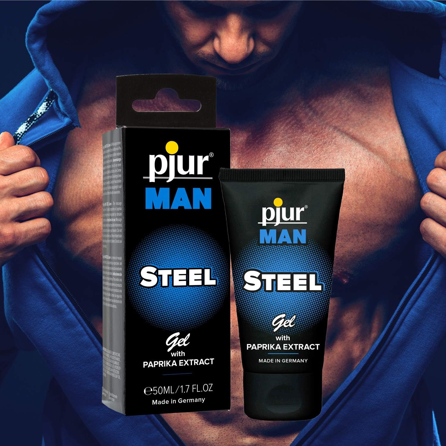 Penisvergrößerung & Pflege – Pjur 50 ml Man Steel Gel Tube – Bild 4