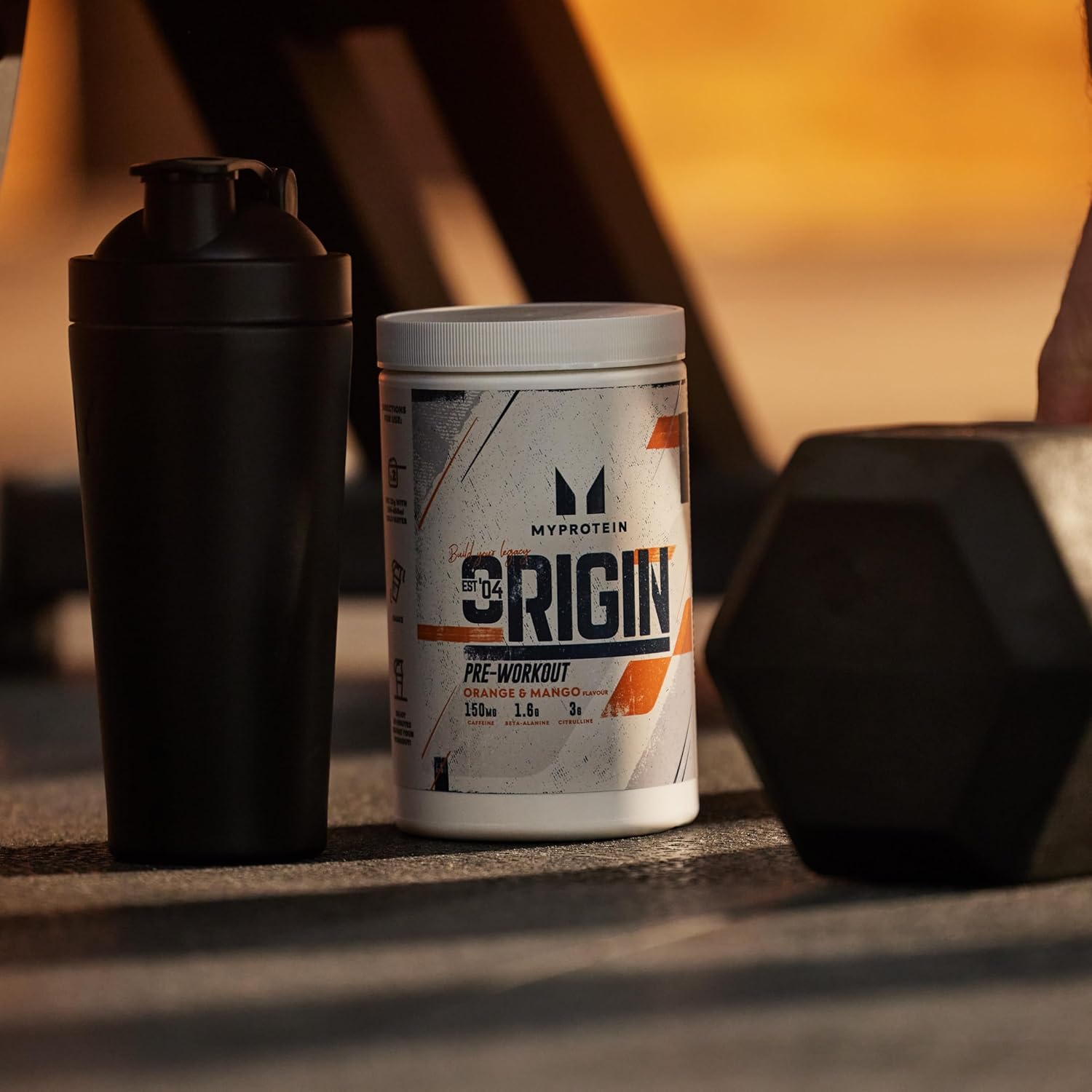 Ausdauer & Energie – Myprotein Origin Pre-Workout Powder | 300mg Caffeine, L-Citrulline & Beta-Alanine | Powerful Pre-Workout Formula | Orange Mango Lemonade, 600g Resealable Tub – Bild 5