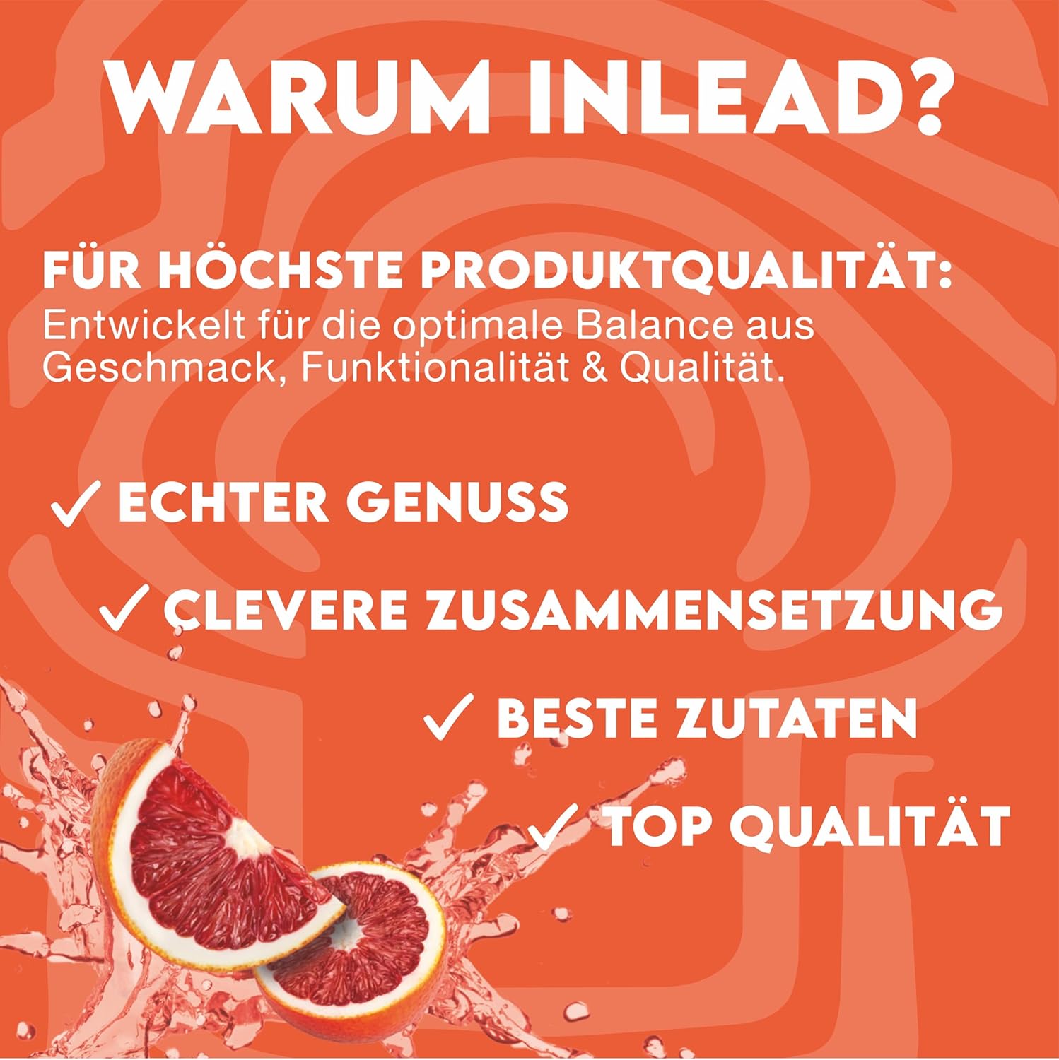 Ausdauer & Energie – INLEAD - EAA Powder | 10,000 mg Essential Amino Acids per Serving | Supports Muscle Protection, Regeneration & Performance | Optimal Solubility - 500 g (Blood Orange - Blood Orange) – Bild 4