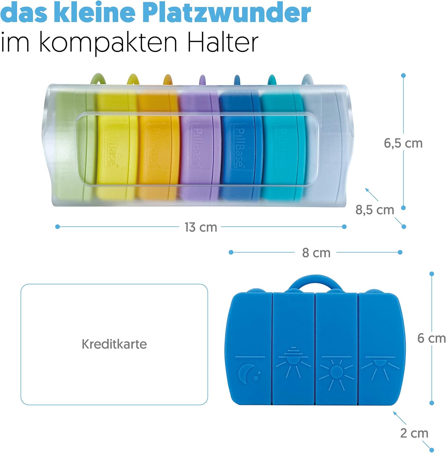 Potenzmittel & Standfestigkeit – 2Go Pill Box | Tablet Box | Pill Box | Storage Travel Tablets | Portable & Mobile | Medicine Vitamins Pills | Outdoor Sports (Matte) – Bild 5