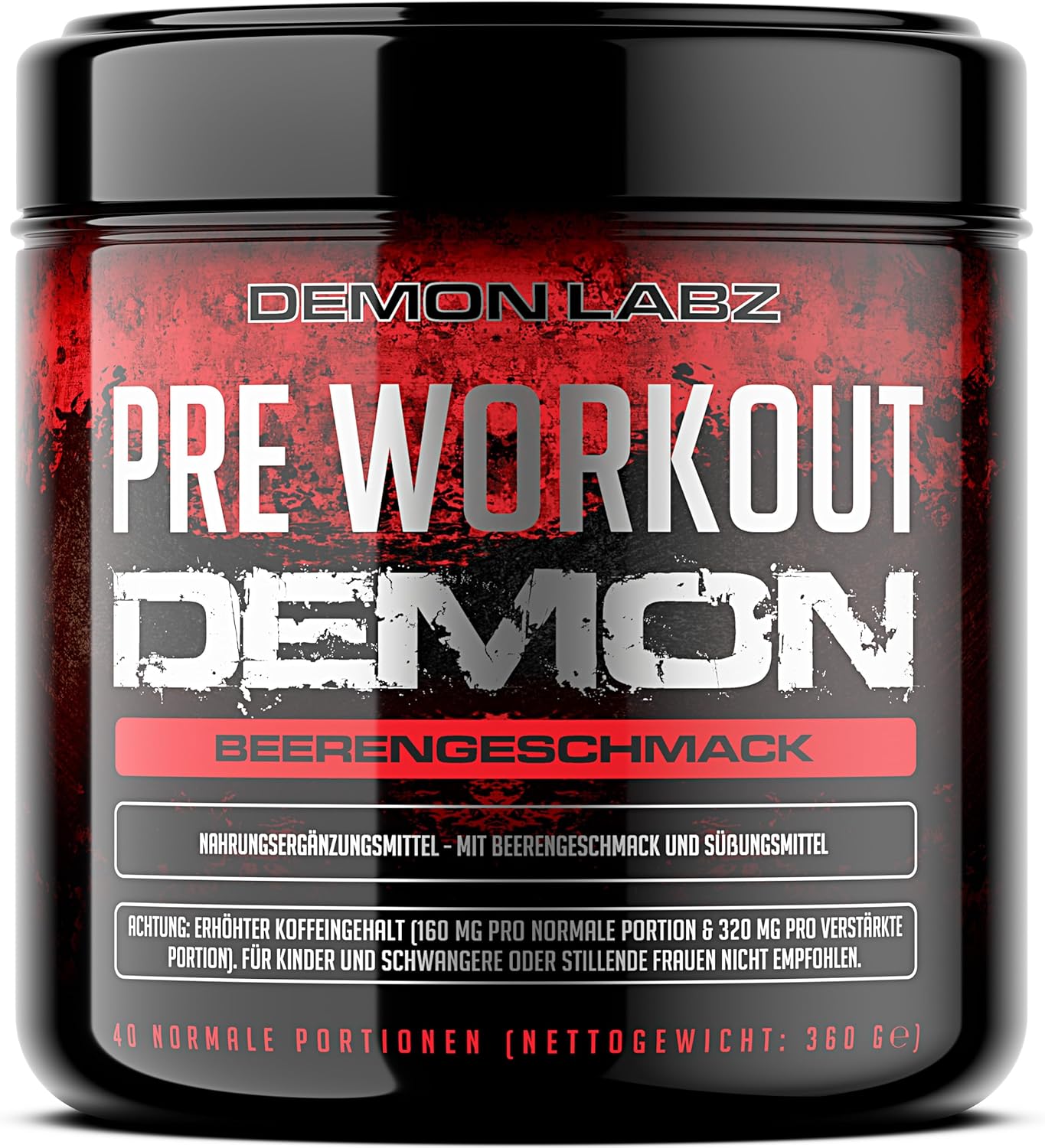 Ausdauer & Energie – Pre Workout Beast Hardcore Pre Workout Booster with Caffeine, Creatine Monohydrate, Beta Alanine and Glutamine
