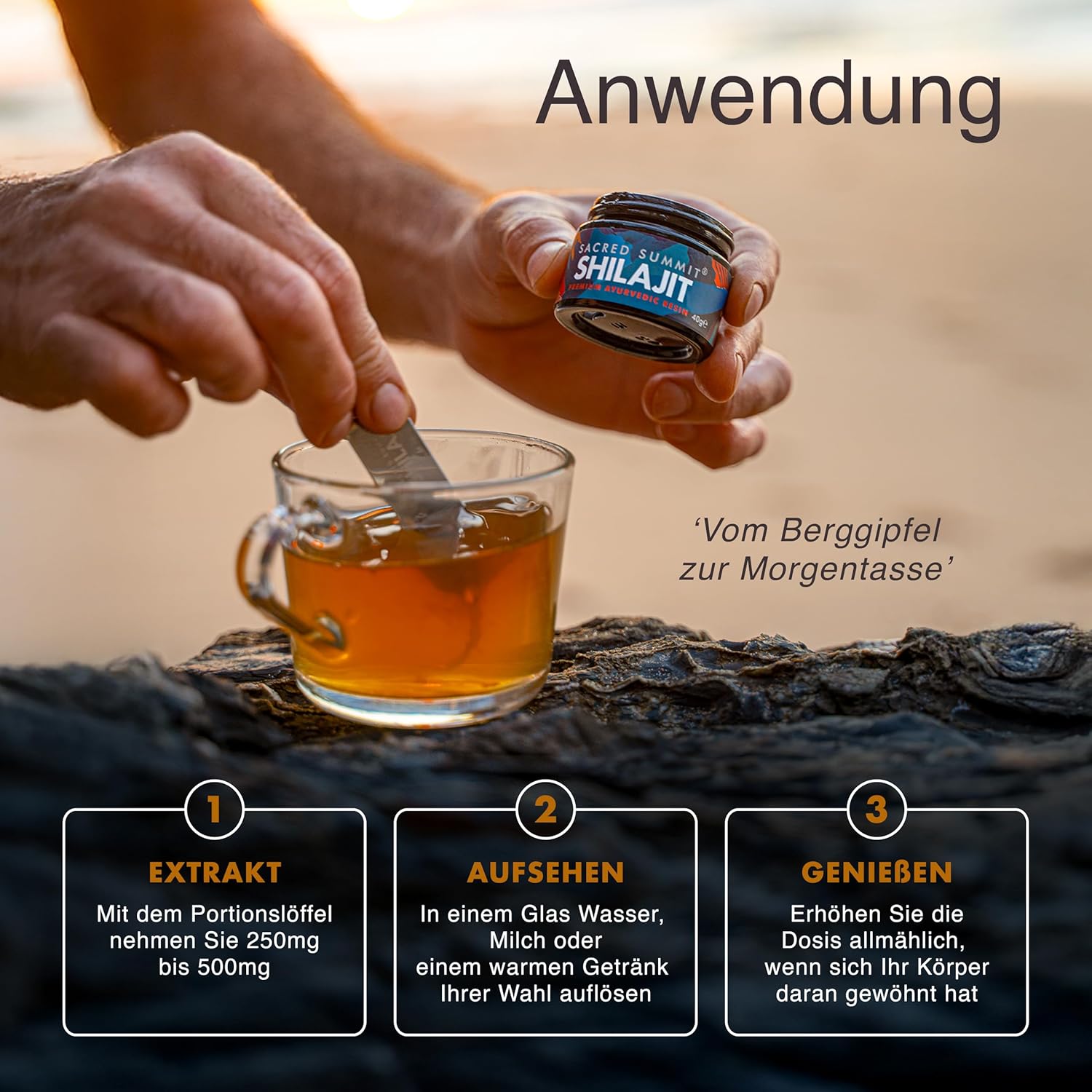 Ausdauer & Energie – Pure Gold Shilajit Harz 40g – 68,5 % Fulvinsäure – Reich an Vitamin B12, Magnesium, Eisen & Zink – Veganer Energie- & Ausdauer-Booster – 3-Monatsvorrat – Bild 7