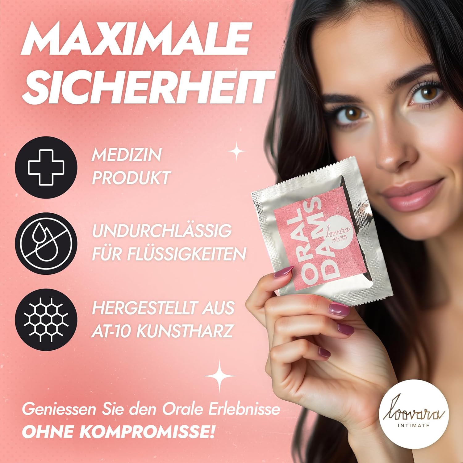 Penisvergrößerung & Pflege – Loovara Oral Wipes Lick Cloths Pack of 3 Latex Free - Oral Dams Latex Free - Protective Cloths Ultra Thin and Natural and Extra Soft for a Natural Feel, Vegan, Hypoallergenic – Bild 4