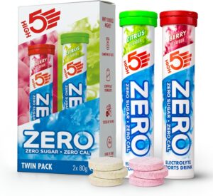 Ausdauer & Energie – HIGH5 Zero Electrolytes Without Sugar - Hydration Helper, For More Performance and Wellbeing - Potassium Calcium Magnesium Effervescent Tablets - Mixed, 40 Electrolyte Tablets (2 x 20 Pieces)