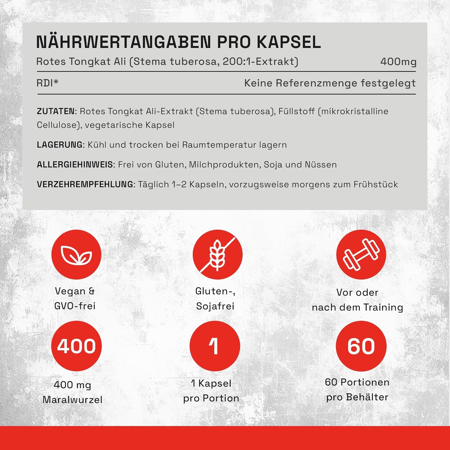 Ausdauer & Energie – Noop Red Ton-kat 400mg Capsules Premium Quality from Sweden with Stema Tuberosa Root Extract, 60 Vegan Capsules – Bild 6