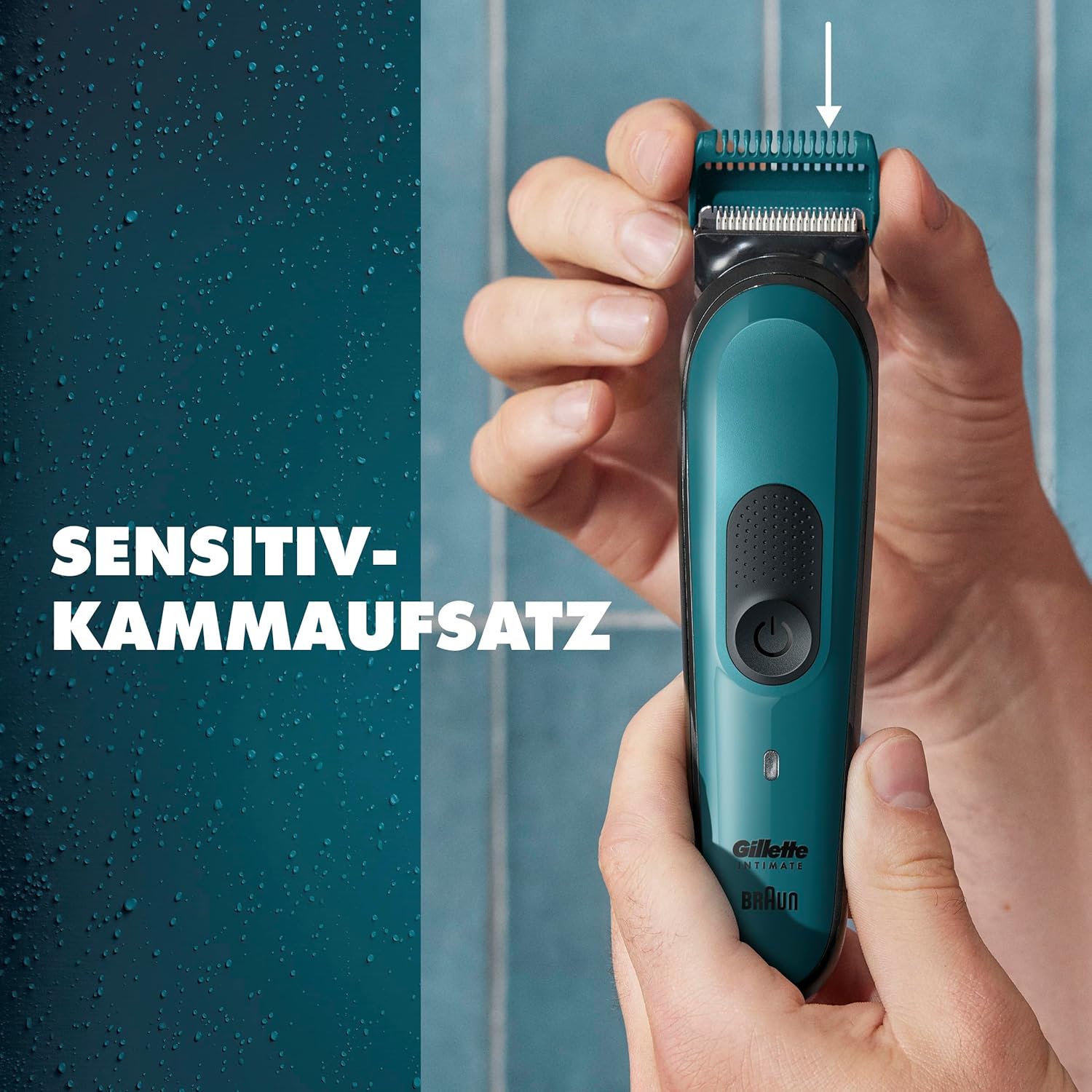Penisvergrößerung & Pflege – Gillette Intimate Electric Body Shaver for Men for Intimate Area, SkinFirst Intimate Shaver, Trimmer with Lifetime Sharp Blades, Waterproof, Wireless for Wet and Dry Use – Bild 6