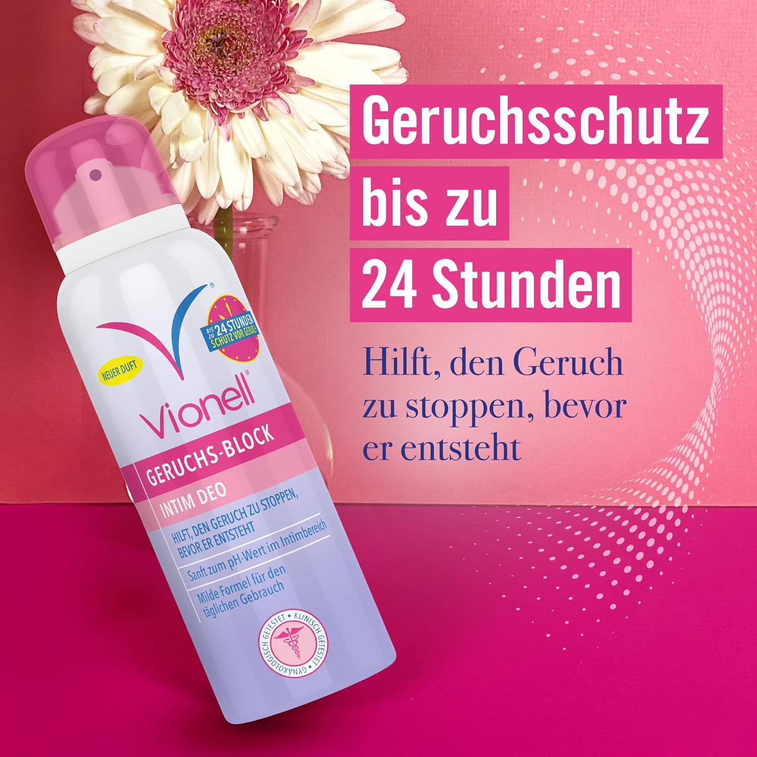 Penisvergrößerung & Pflege – Vionell Intimate Deodorant for Women, 24-Hour Protection Against Odours, Gentle Fresh Fragrance, for Sensitive Skin, Dermatologically Tested, 125 ml – Bild 2