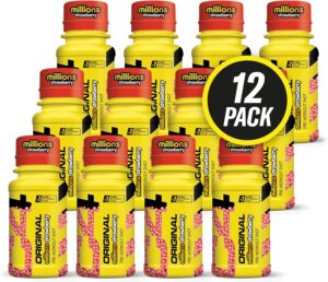 Ausdauer & Energie – C4 Original Pre Workout Shot Millions Strawberry Flavour Energy Shots, Sugar-free Energy Drink with 150 g Caffeine, Beta Alanine, L Arginine, Vitamin B6, Vitamin B12, Amino Acids