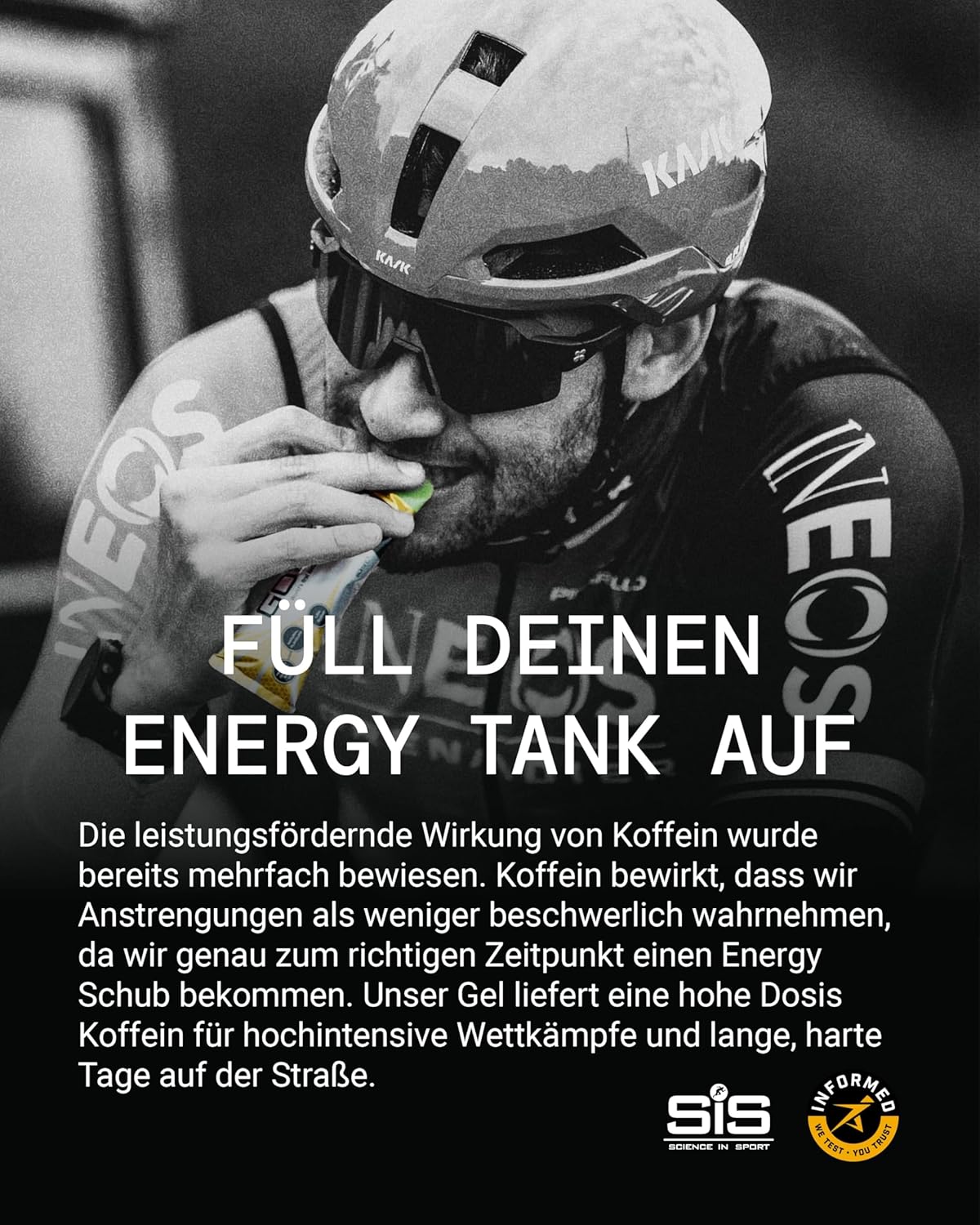 Ausdauer & Energie – Science in Sport Go Isotonic Energy Gel with Caffeine, Berry, 60 ml, Pack of 30 – Bild 3