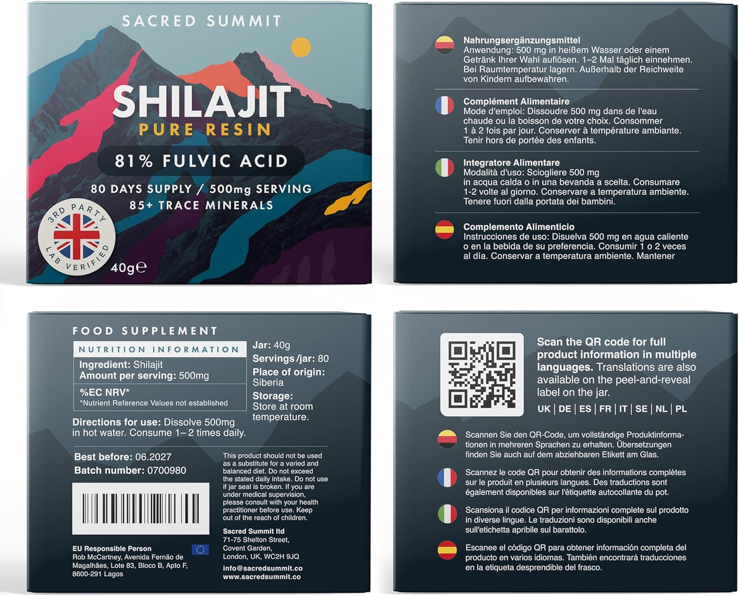 Ausdauer & Energie – Pure Gold Shilajit Harz 40g – 68,5 % Fulvinsäure – Reich an Vitamin B12, Magnesium, Eisen & Zink – Veganer Energie- & Ausdauer-Booster – 3-Monatsvorrat – Bild 8