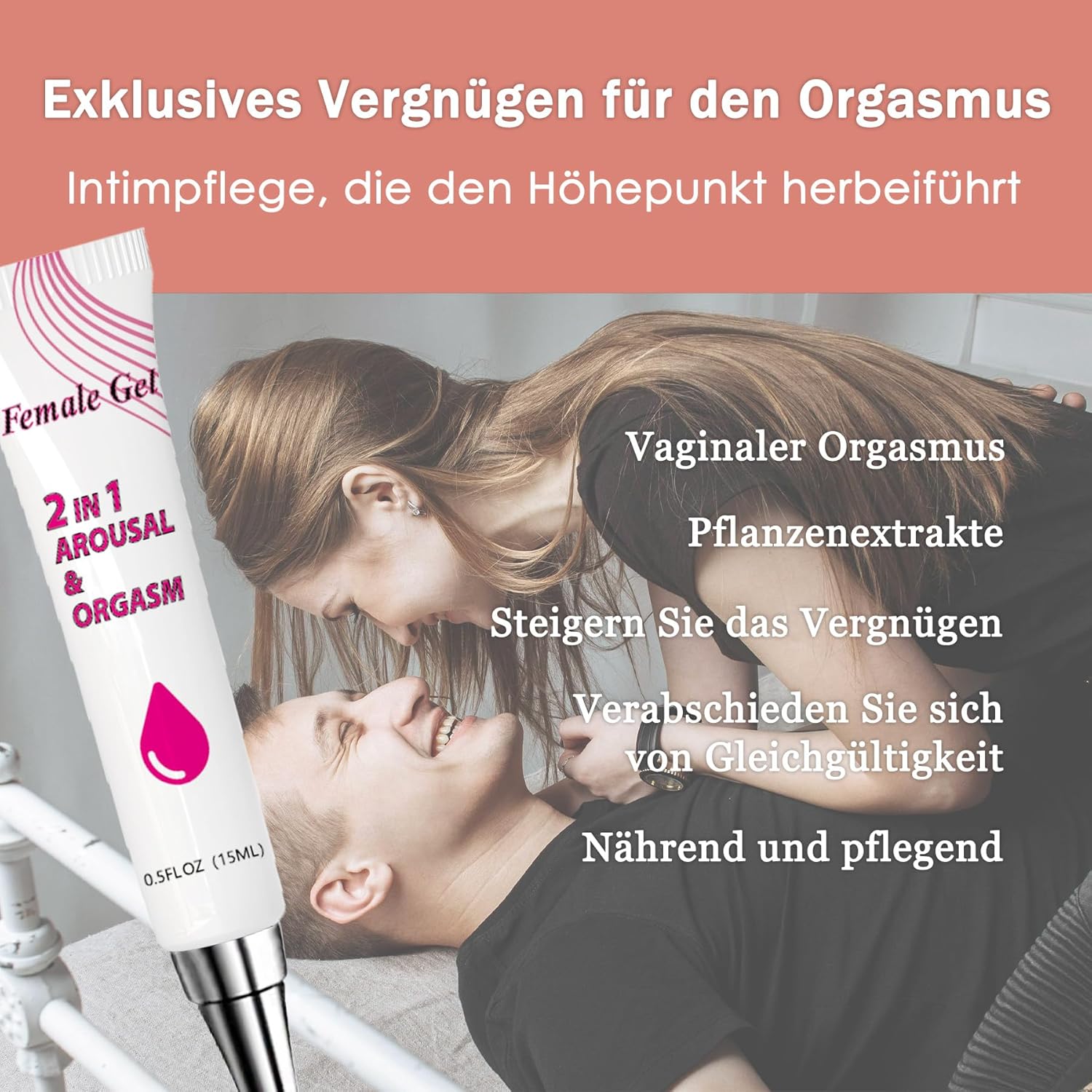 Penisvergrößerung & Pflege – Female Arousal and Orgasm Gel - Fast-acting, Intimate Stimulating Formula, Increases Sensitivity, Lust and Pleasure with Warming Tangle Effect for Women and Couples (15 ml / 0.5 fl oz) – Bild 5