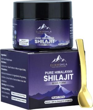 Ausdauer & Energie – Original Pure Shilajit – 50 g Authentic Resin – Lab-Tested, Pure Fulvic & Humic Acids – No Additives – Lightweight High-Energy Mineral Complex