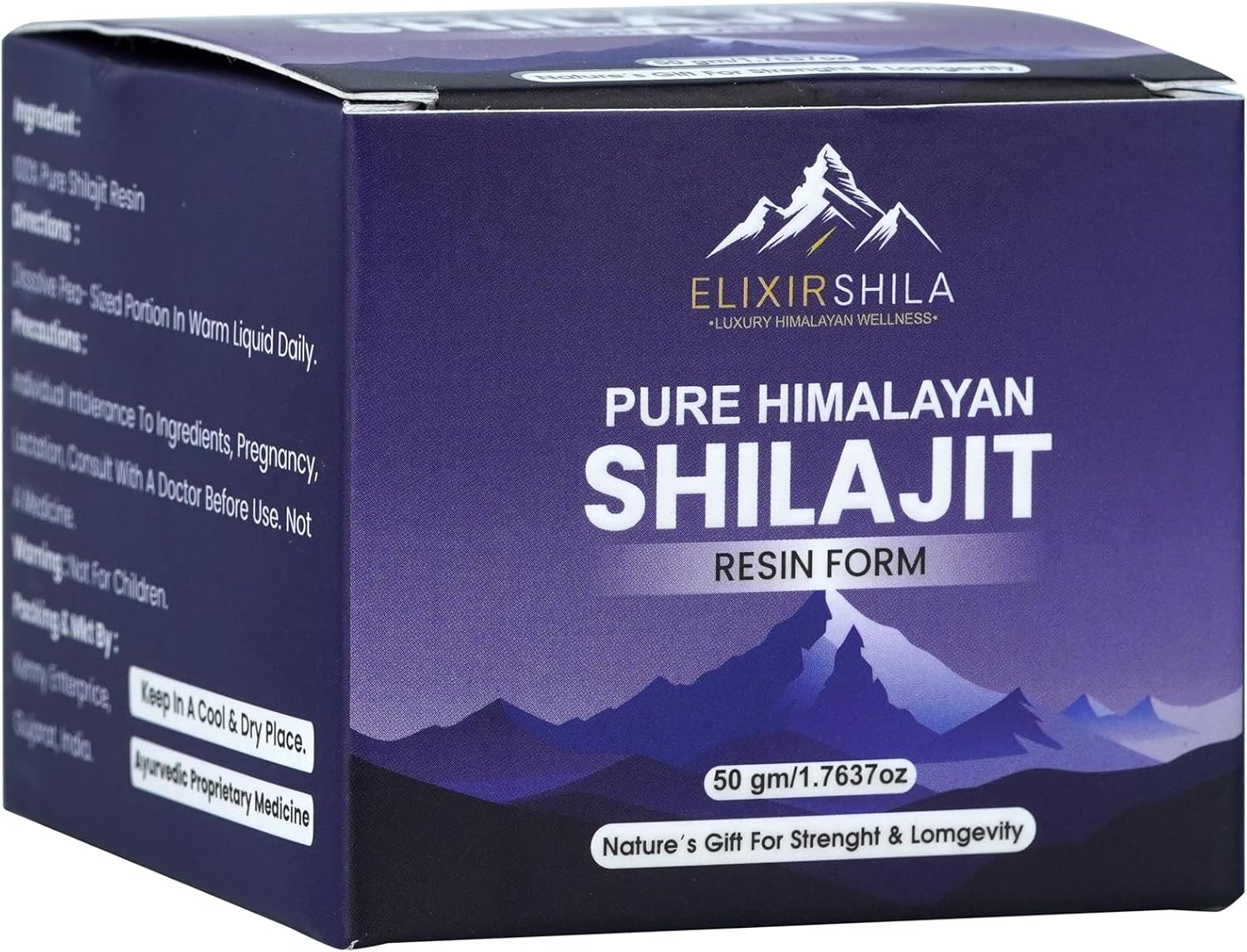 Ausdauer & Energie – Original Pure Shilajit – 50 g Authentic Resin – Lab-Tested, Pure Fulvic & Humic Acids – No Additives – Lightweight High-Energy Mineral Complex – Bild 3