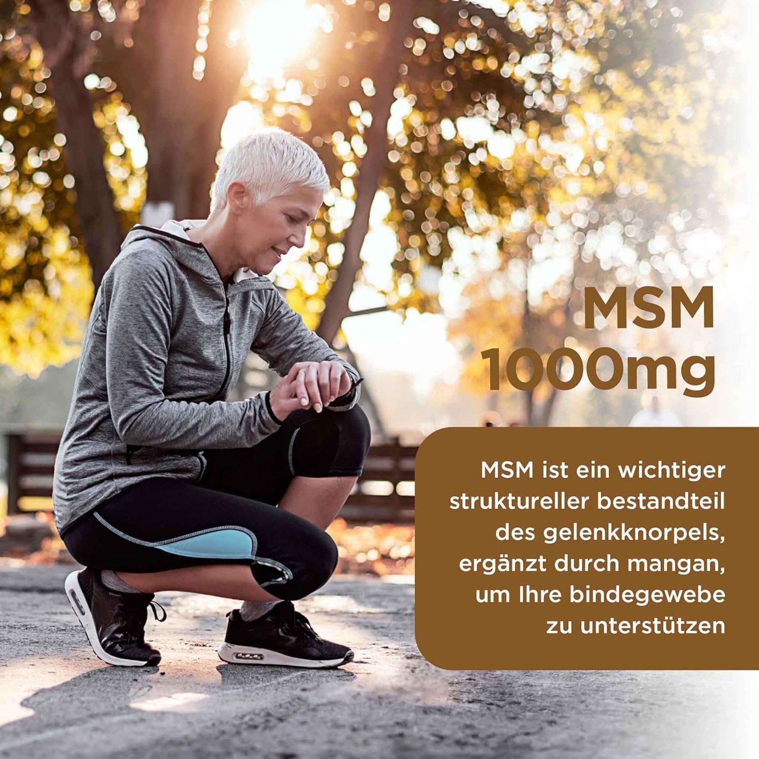 Potenzmittel & Standfestigkeit – Healthspan MSM 1,000 mg with Manganese, Natural Form of MSM, Sulphur, Purified Methylsulfonylmethane, For Joint Cartilage, Vegan, 120 Tablets – Bild 5