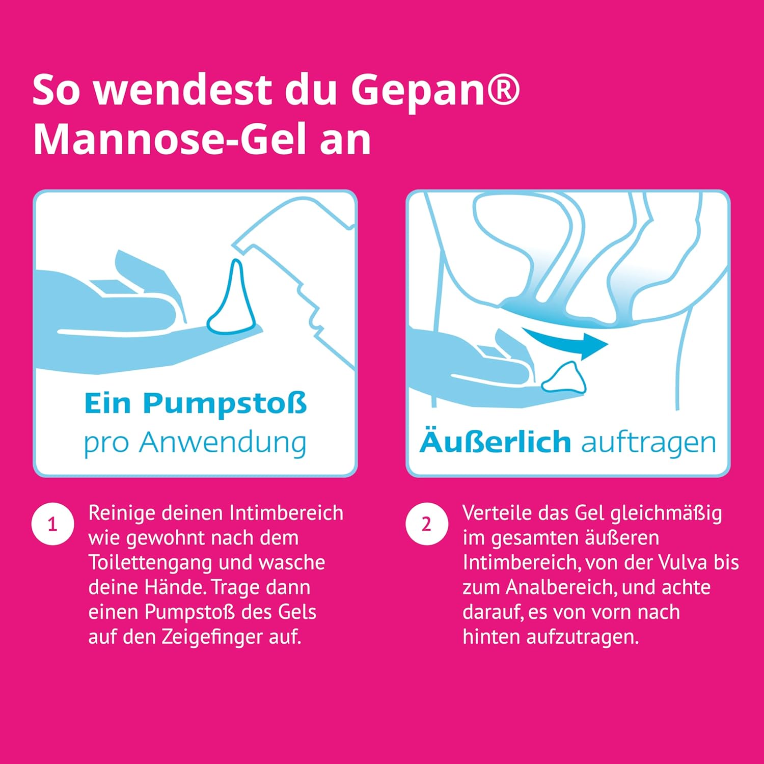 Penisvergrößerung & Pflege – Gepan Mannose Gel 30 ml: Intimate Care with Protection Factor - Mannose & Hyaluronic Acid - Supports Skin Barrier in the Intimate Area, No Parabens, Protection Against Infections, e.g. Cystitis – Bild 7